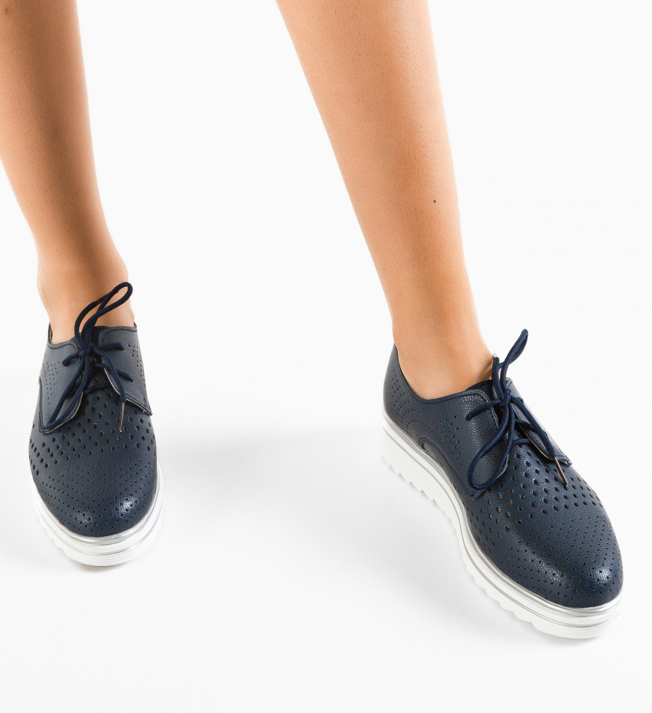 Pantofi Bleumarin Casual pentru Confort Zilnic - imagine 2