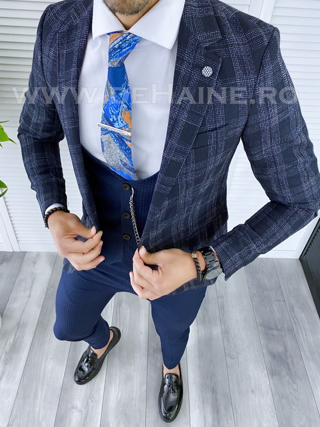 Sacou Barbati Carouri Slim Fit | Stil Modern