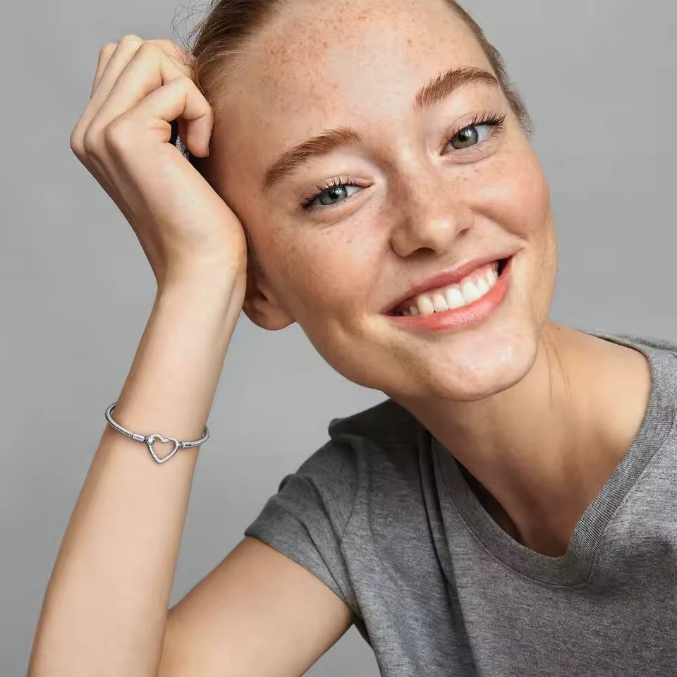 Brățară Argint Delis cu Model Inimă | Talismane - imagine 2