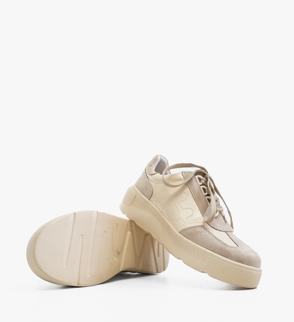 Pantofi Casual Mynbai Bej - Confort Stilat - imagine 4