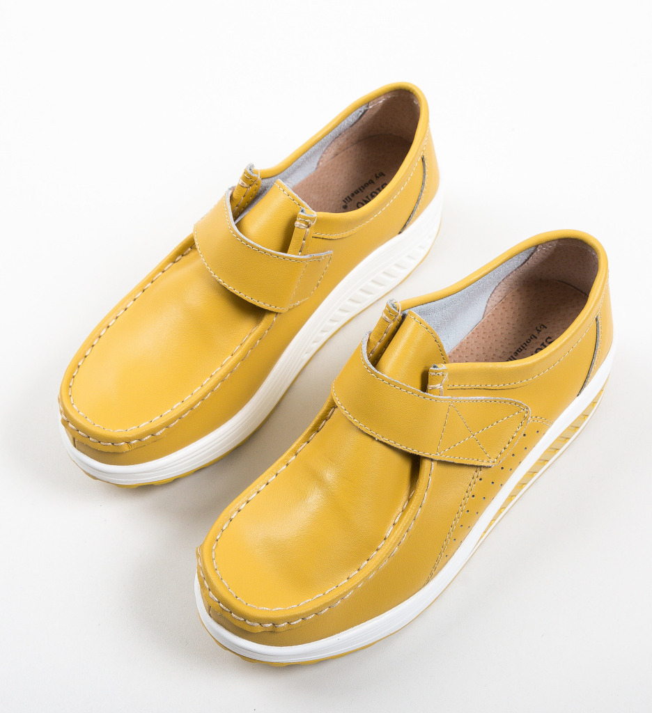 Pantofi Casual Marko Galbeni - Stil și Confort - imagine 7