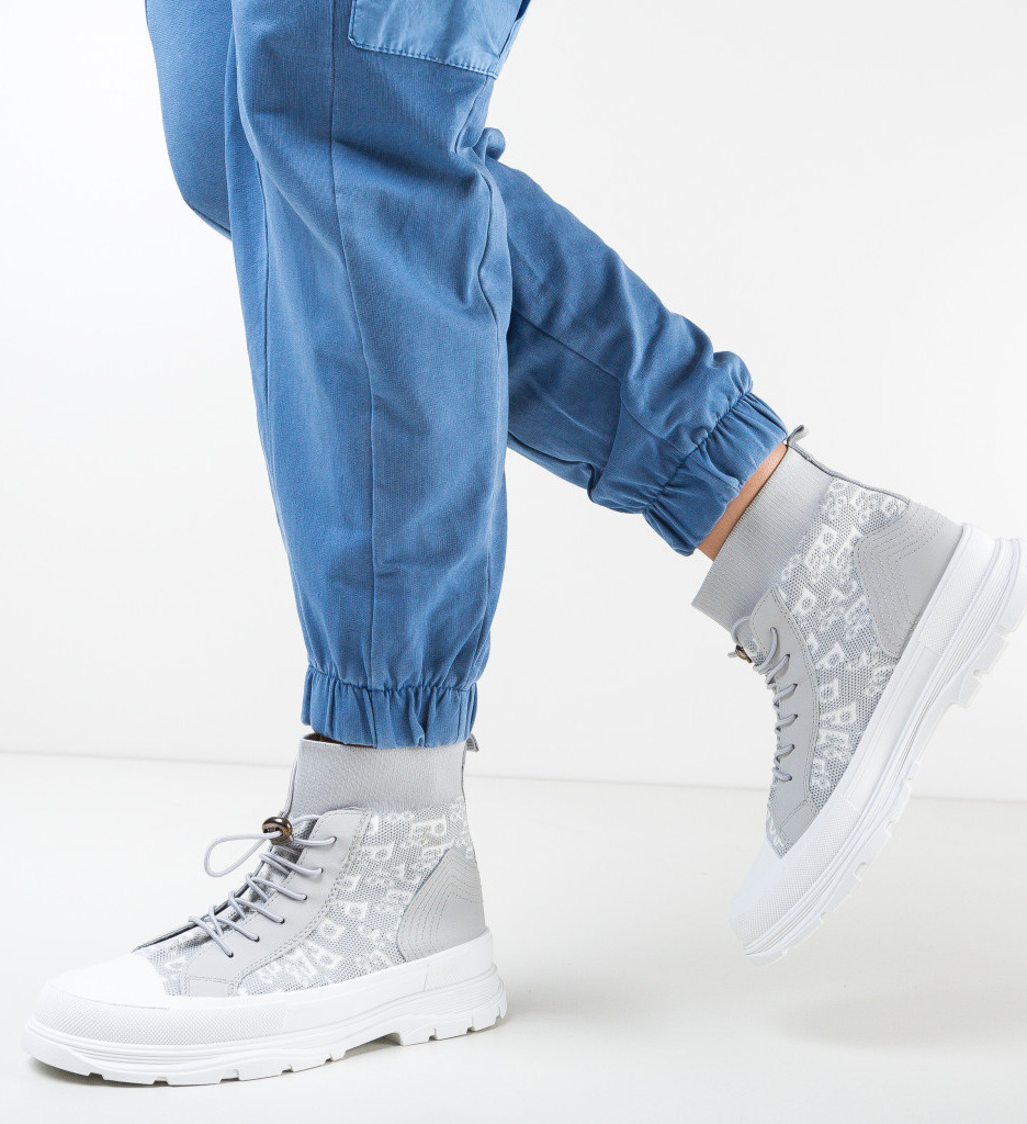 Ghete Dama Levine Gri | Eleganță Zilnică - imagine 4