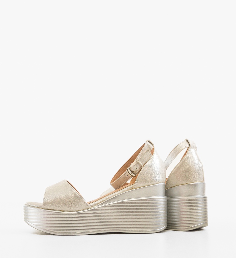 Platforme Dama Danyz Argintii | Stil & Eleganță - imagine 4