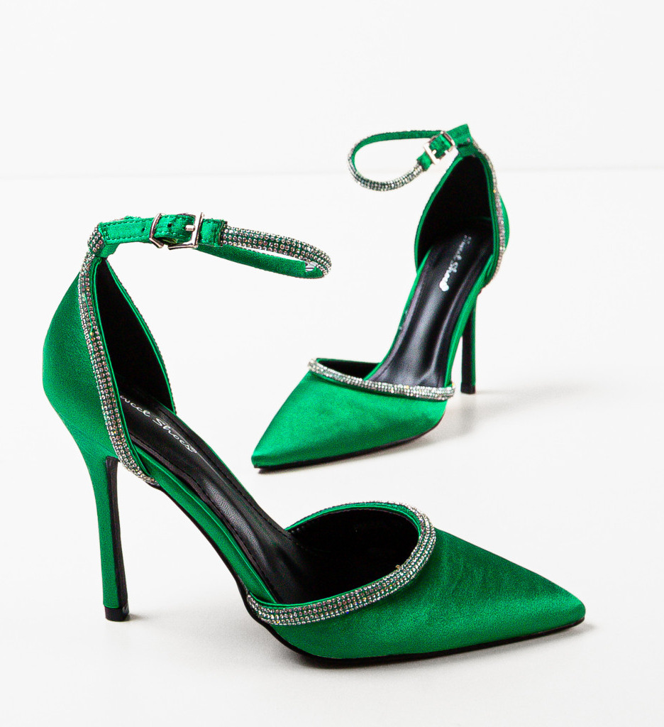 Pantofi dama Huff Verzi - Eleganță și Stil - imagine 8