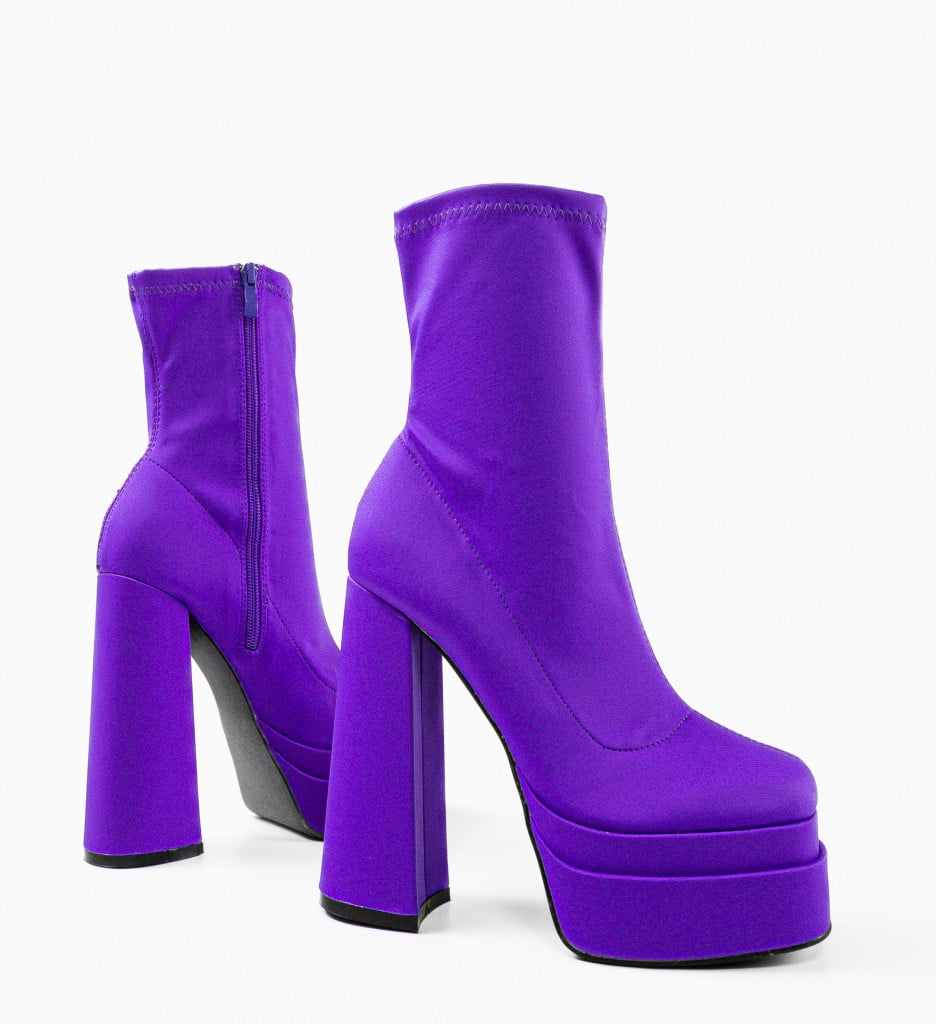 Botine Dama Mov | Stil și Eleganță - imagine 16