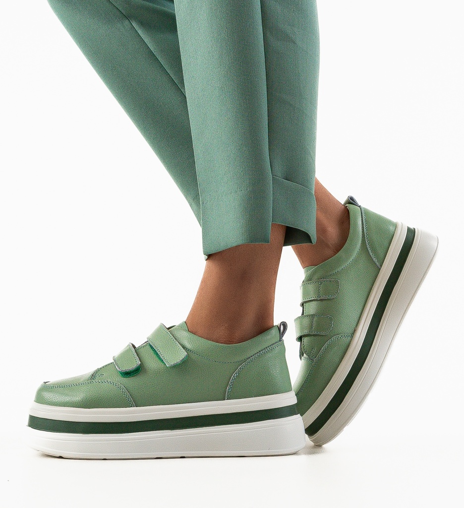 Pantofi Casual Akoste Verzi - Confort și Stil - imagine 3