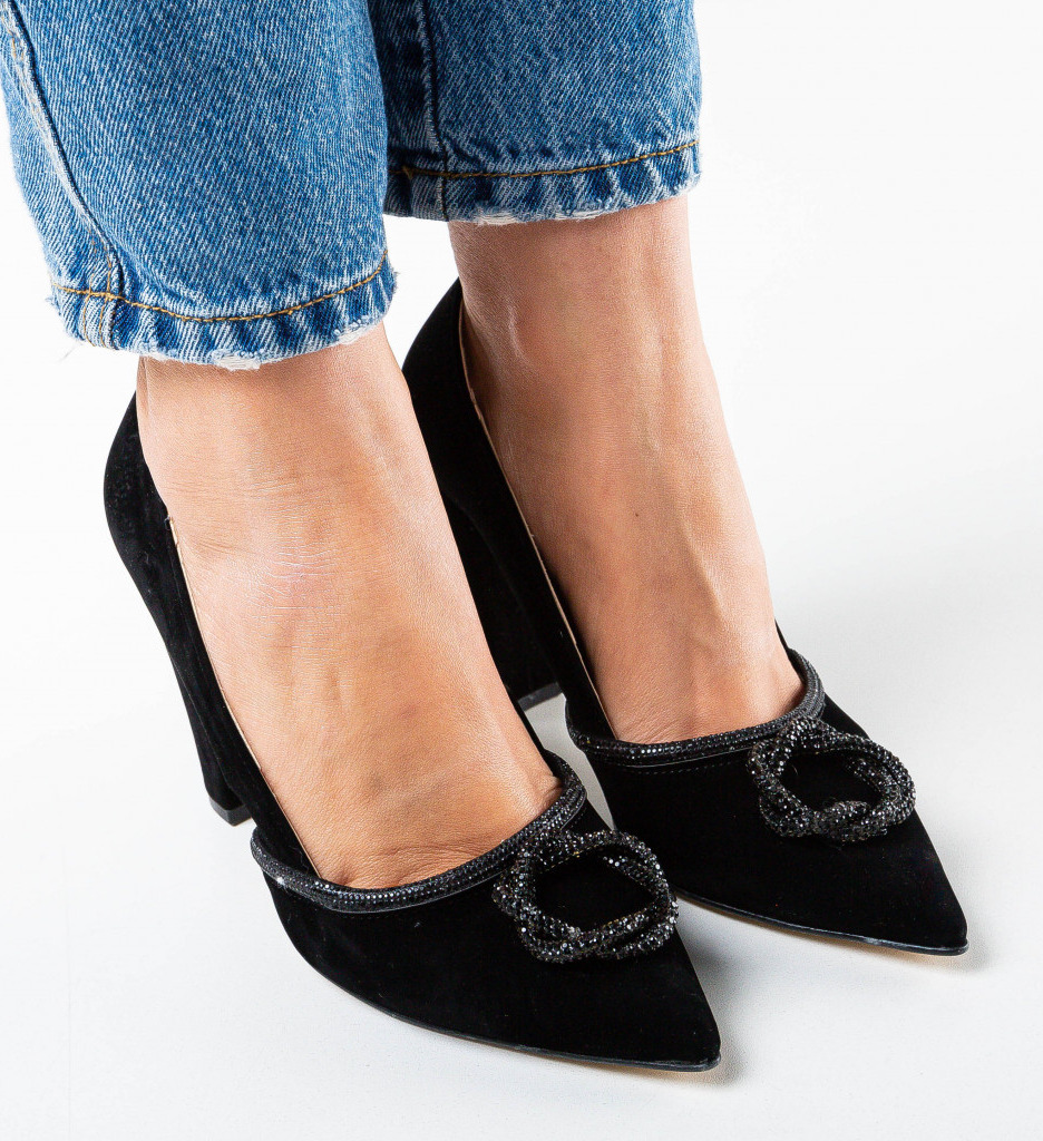 Pantofi Amintire Negri - Eleganță și Stil - imagine 4