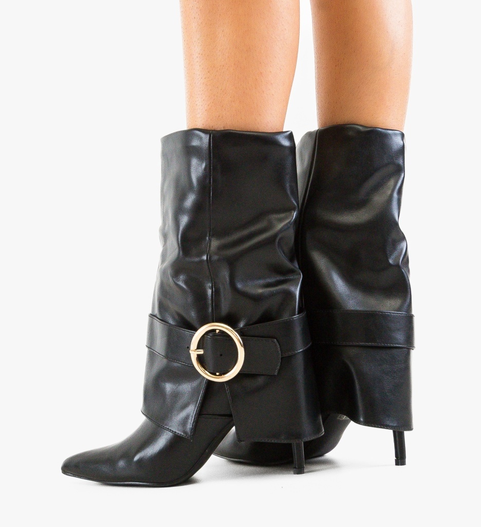 Botine Dama Jlep Negre - Eleganță și Stil - imagine 4