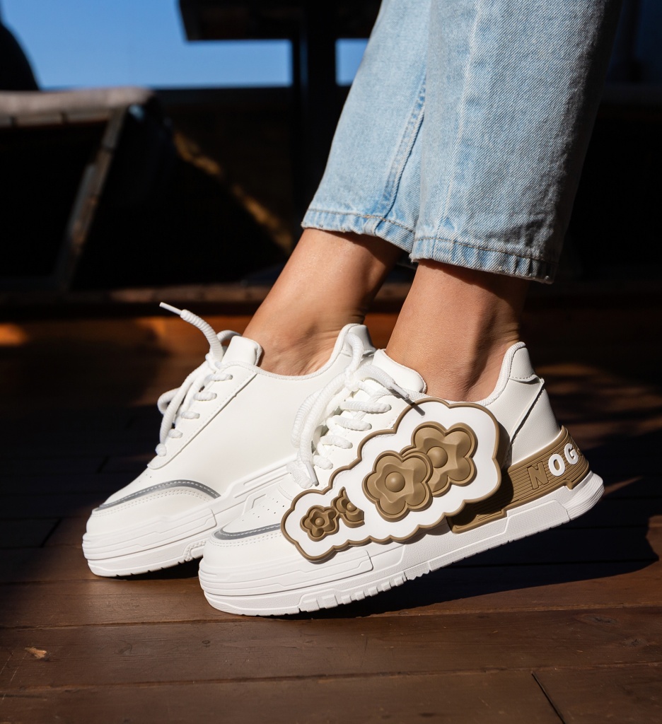 Sneakers Dama Jan Khaki - Confort și Stil - imagine 2