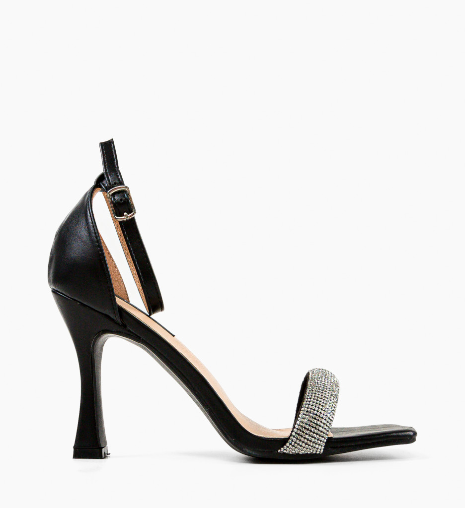 Sandale Toc Oholib Negre - Eleganță și Stil - imagine 6