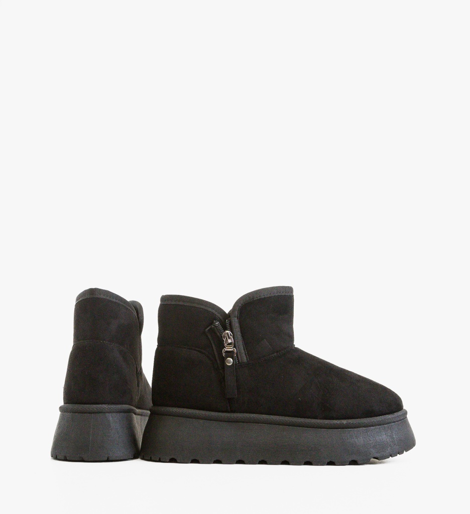 Ghete Tip Ugg Uygio Negre | Confort Termic - imagine 2