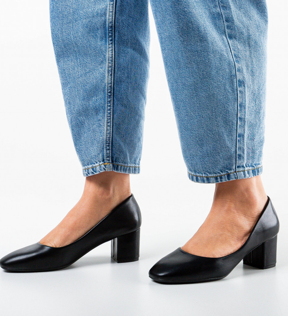Pantofi Liujo Negri cu Toc - Eleganță și Stil - imagine 3