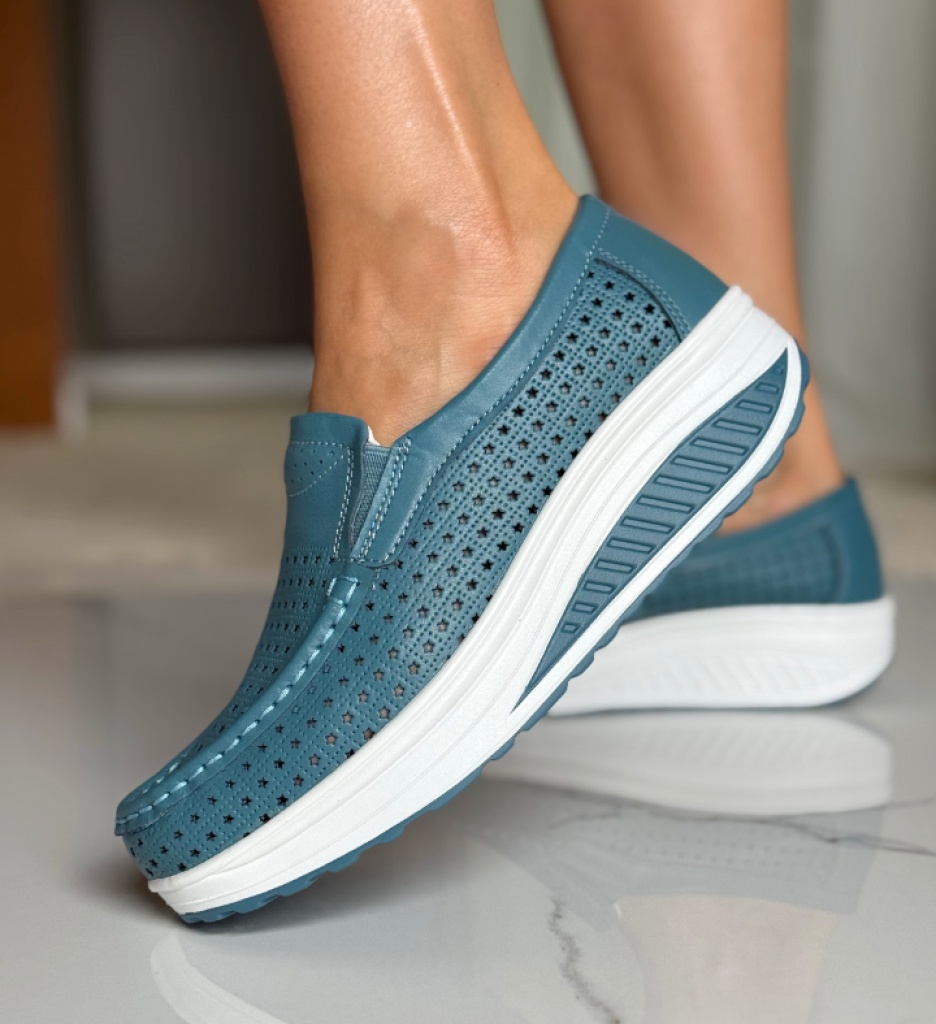 Pantofi Casual Bicaz Albastri | Confort Zilnic - imagine 4