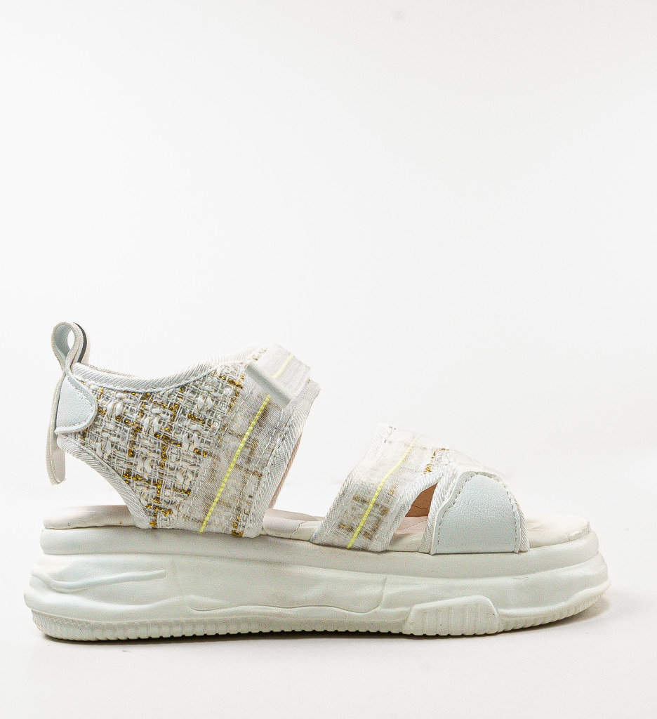 Sandale Dama Criseid Albe Elegante - imagine 5