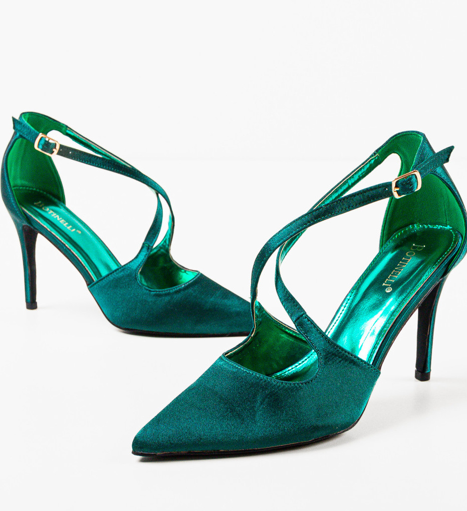Pantofi cu toc Allow Verzi | Eleganță Asigurată - imagine 7