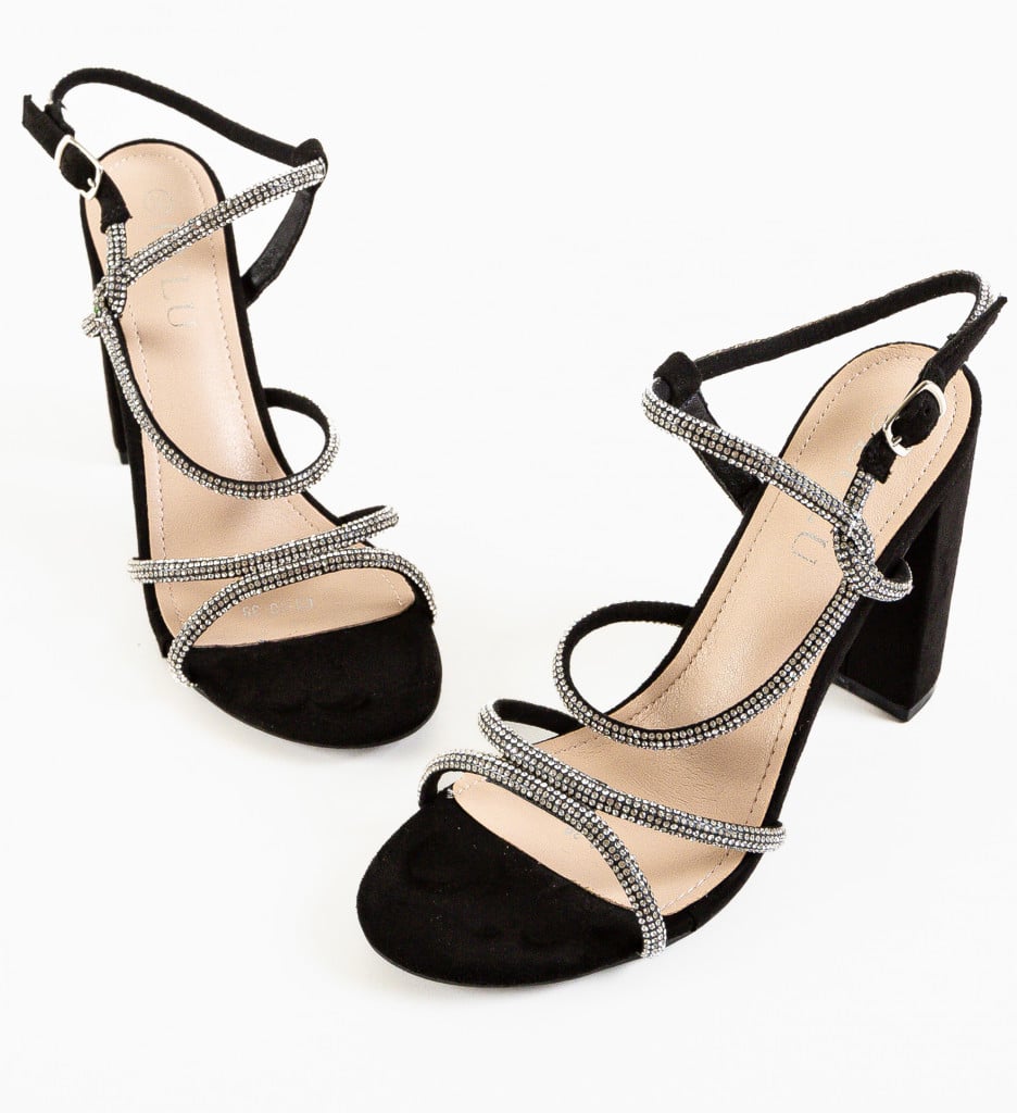 Sandale Dama Alpha Negre | Eleganță și Stil - imagine 7