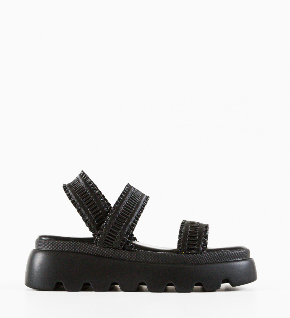 Sandale Dama Minnie Negre - Eleganță și Confort - imagine 4
