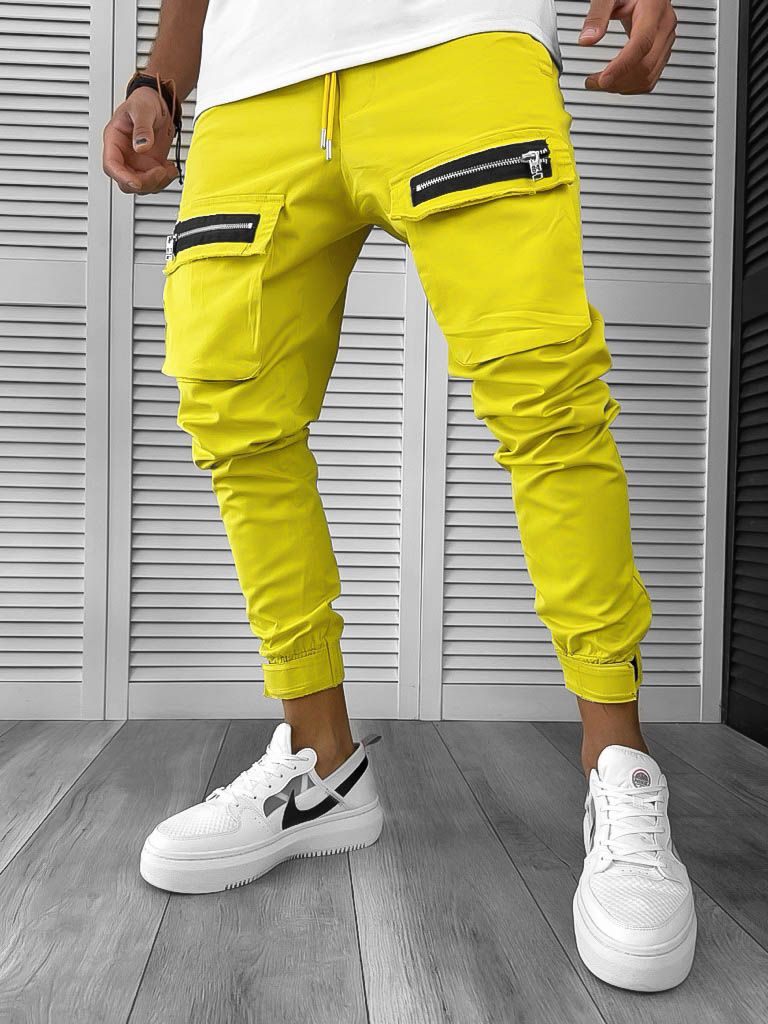 Pantaloni Trening Cargo Conici Mustar | Stil si Confort