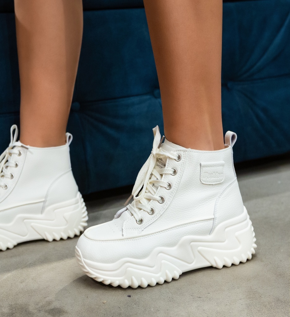 Sneakers Dama Vevery Bej | Confort & Stil - imagine 3