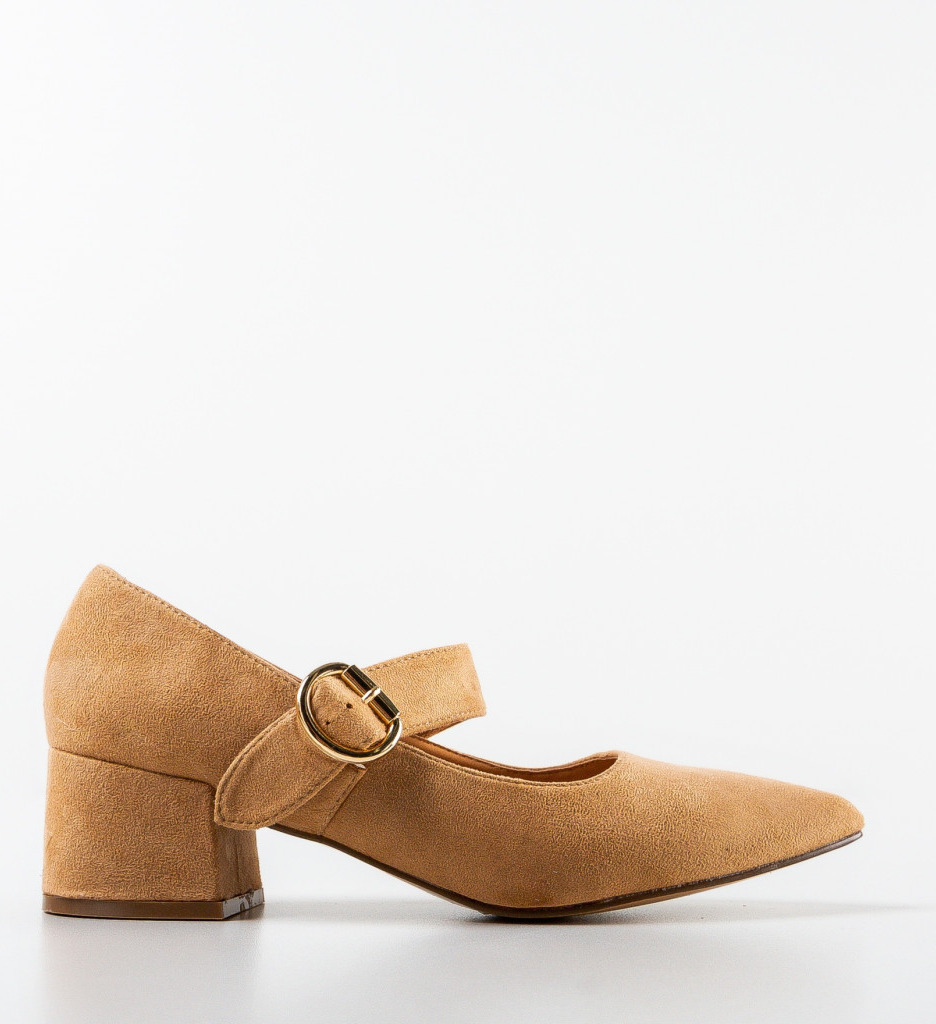 Pantofi cu toc Carole Camel | Eleganta pentru orice ocazie - imagine 4