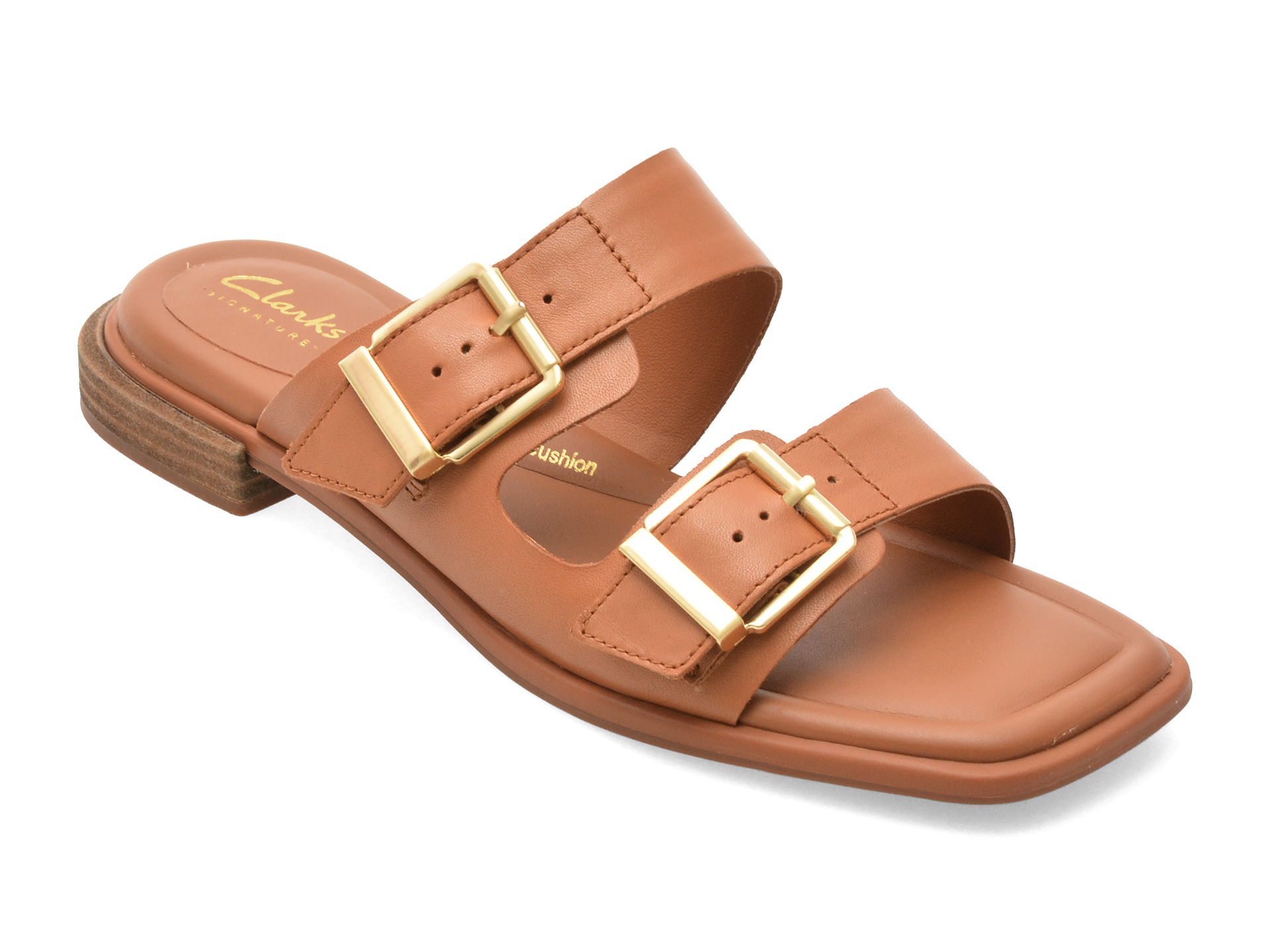 Papuci Clarks ARIANY BAY Maro Piele Naturală
