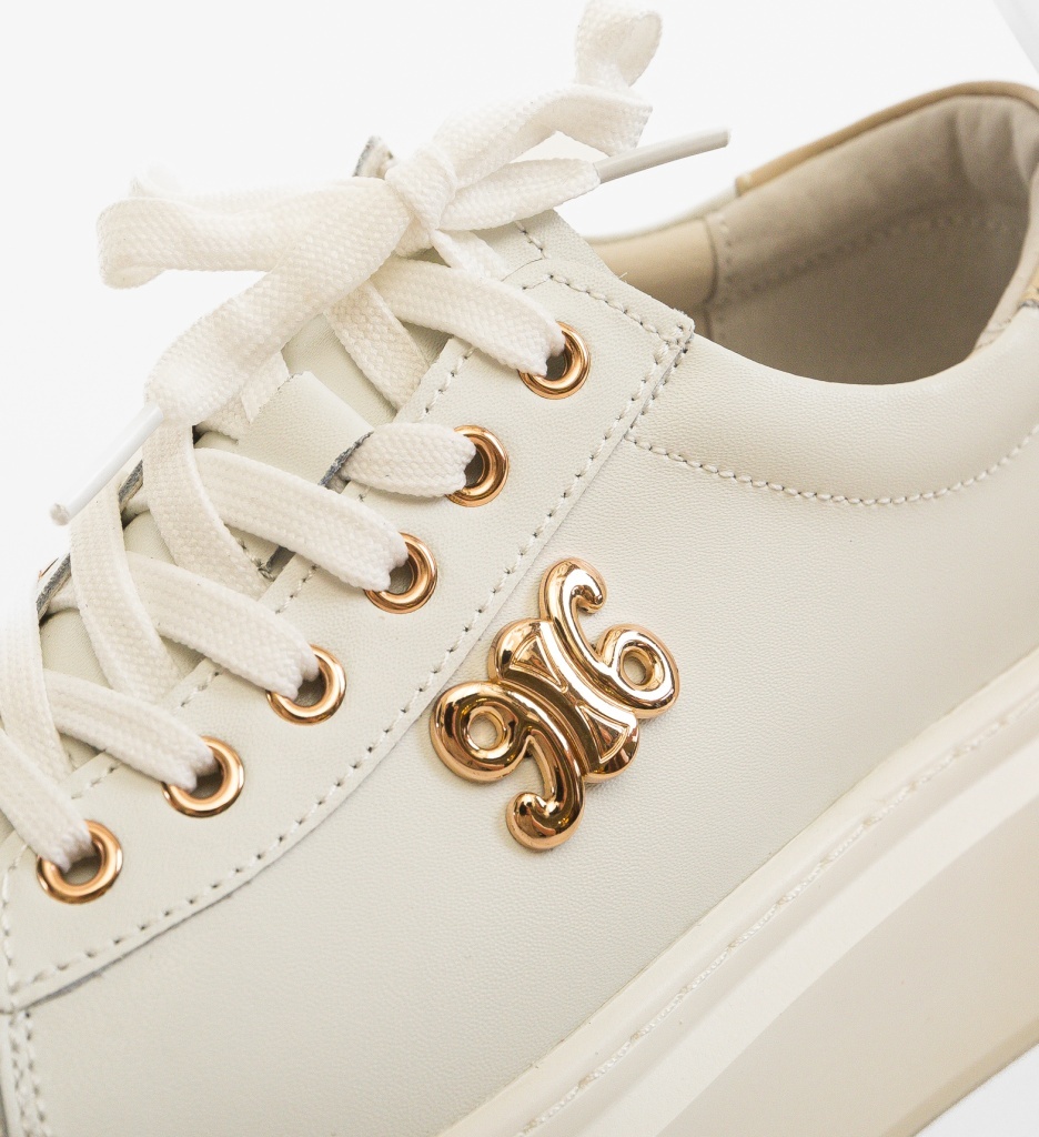 Sneakers Dama Nobless Albi - Confort și Stil - imagine 6