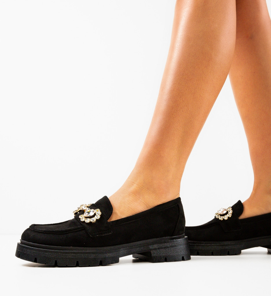 Pantofi Shania Negri - Eleganță Casual Confortabilă - imagine 4