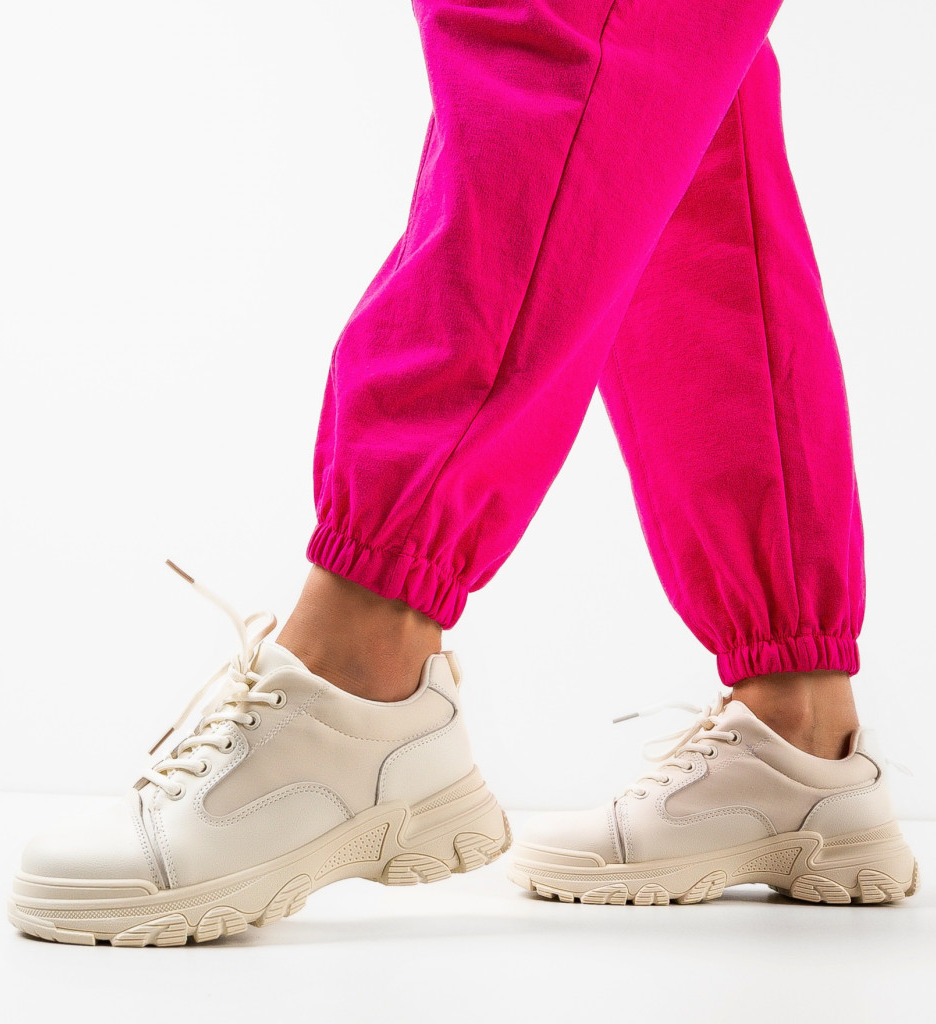 Sneakers Dama Chantal Bej | Confort și Stil