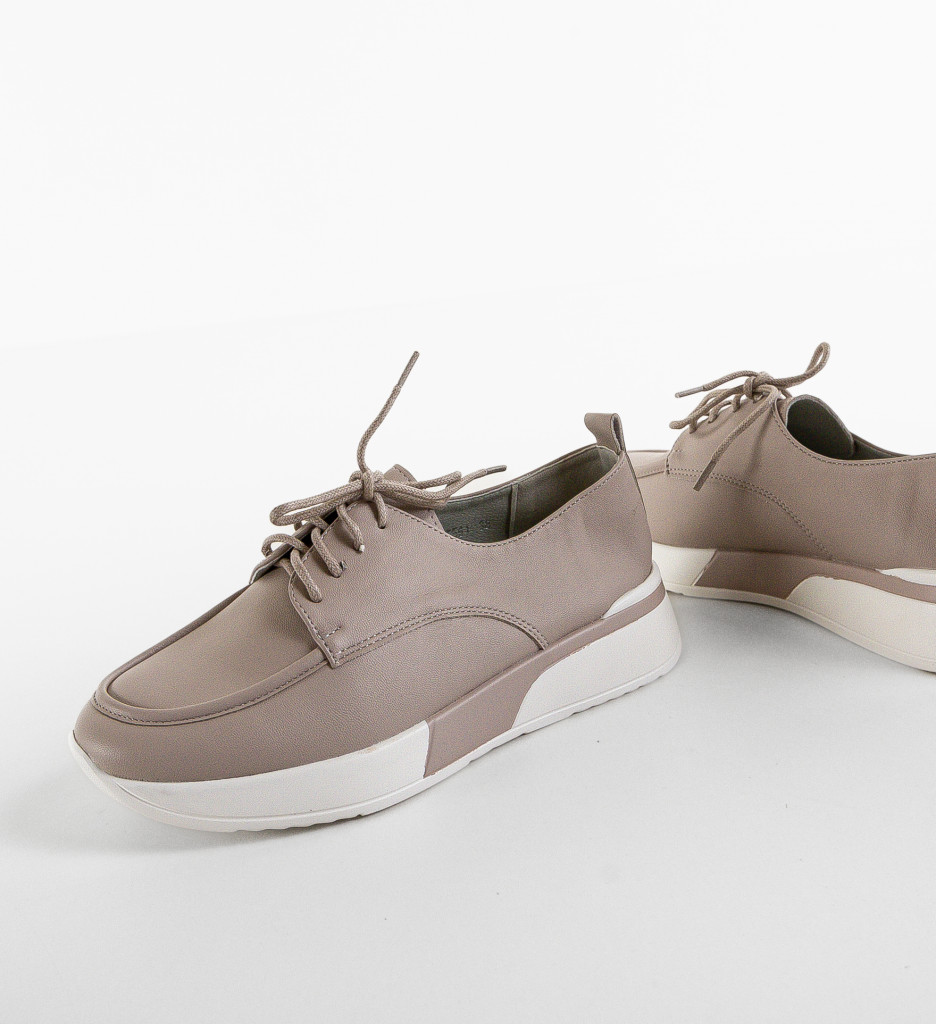 Pantofi Casual Dama Rhine Gri - Confort & Stil - imagine 5