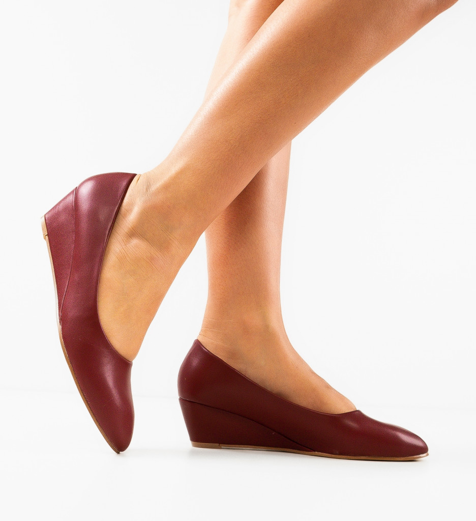 Platforme Dama Melborne Grena | Stil Confortabil - imagine 3