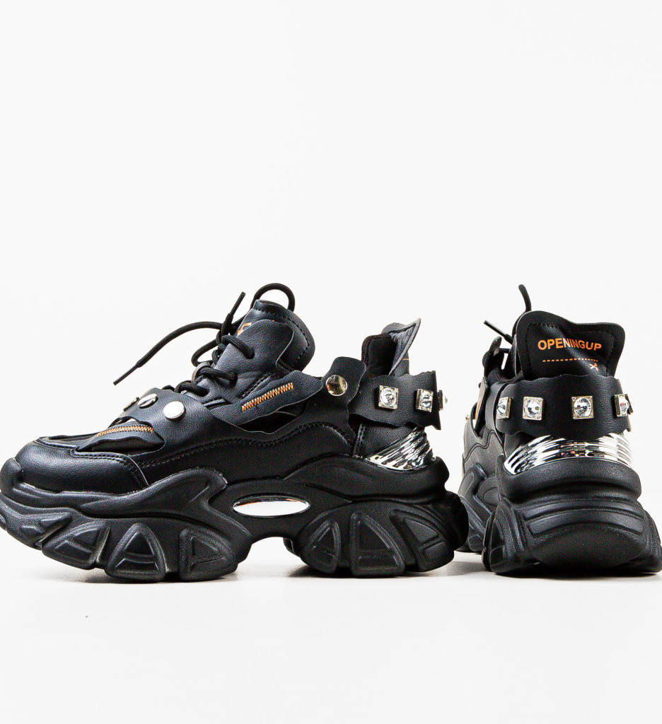 Sneakers dama Opening Negri - Confort & Stil - imagine 6