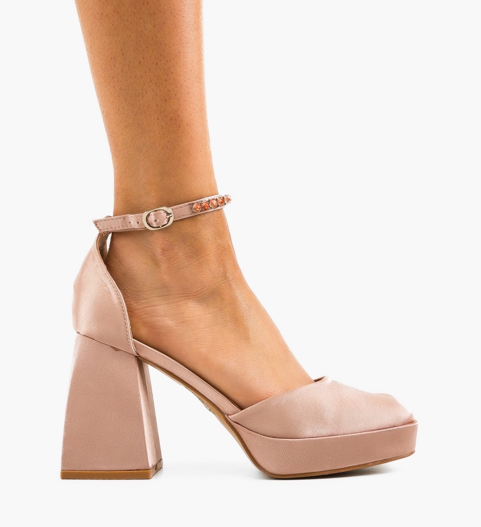 Pantofi Dama cu Toc Roz | Eleganță și Stil - imagine 3