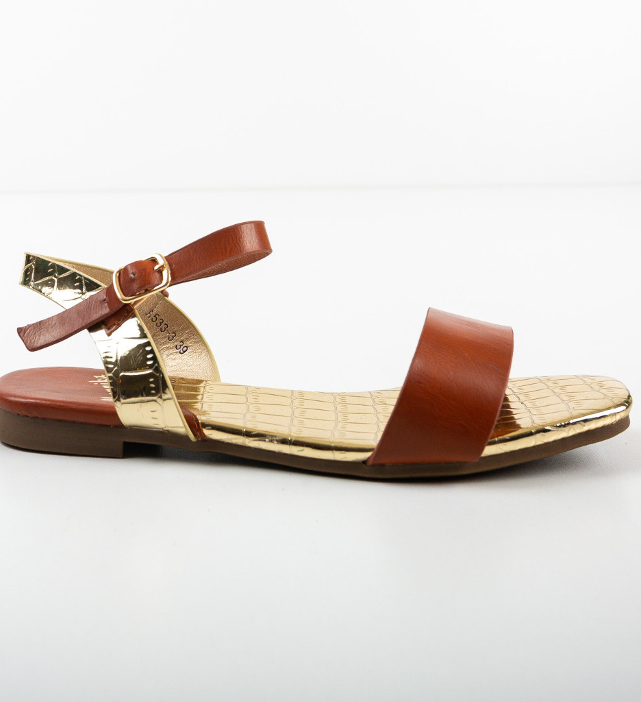 Sandale Donald Camel - Confortabile la 69.9 RON - imagine 5