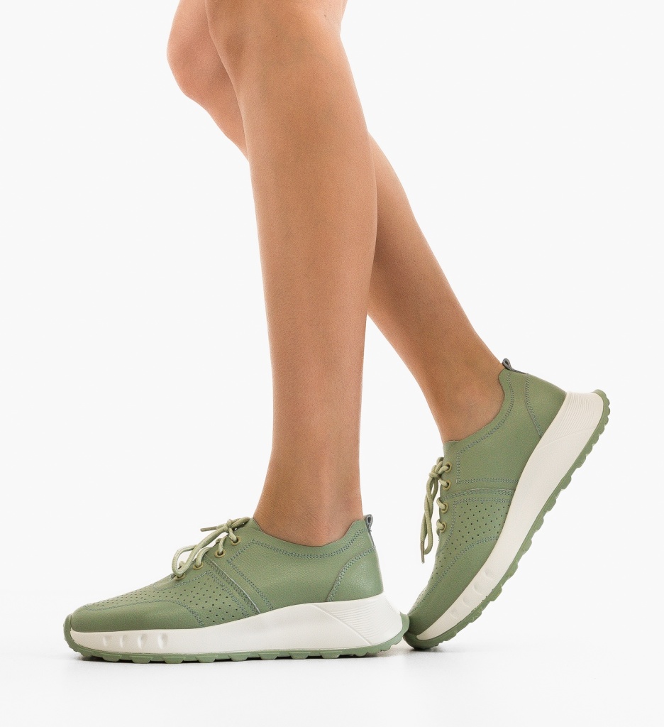 Sneakers Dama Horazia Verzi | Confort și Stil - imagine 3