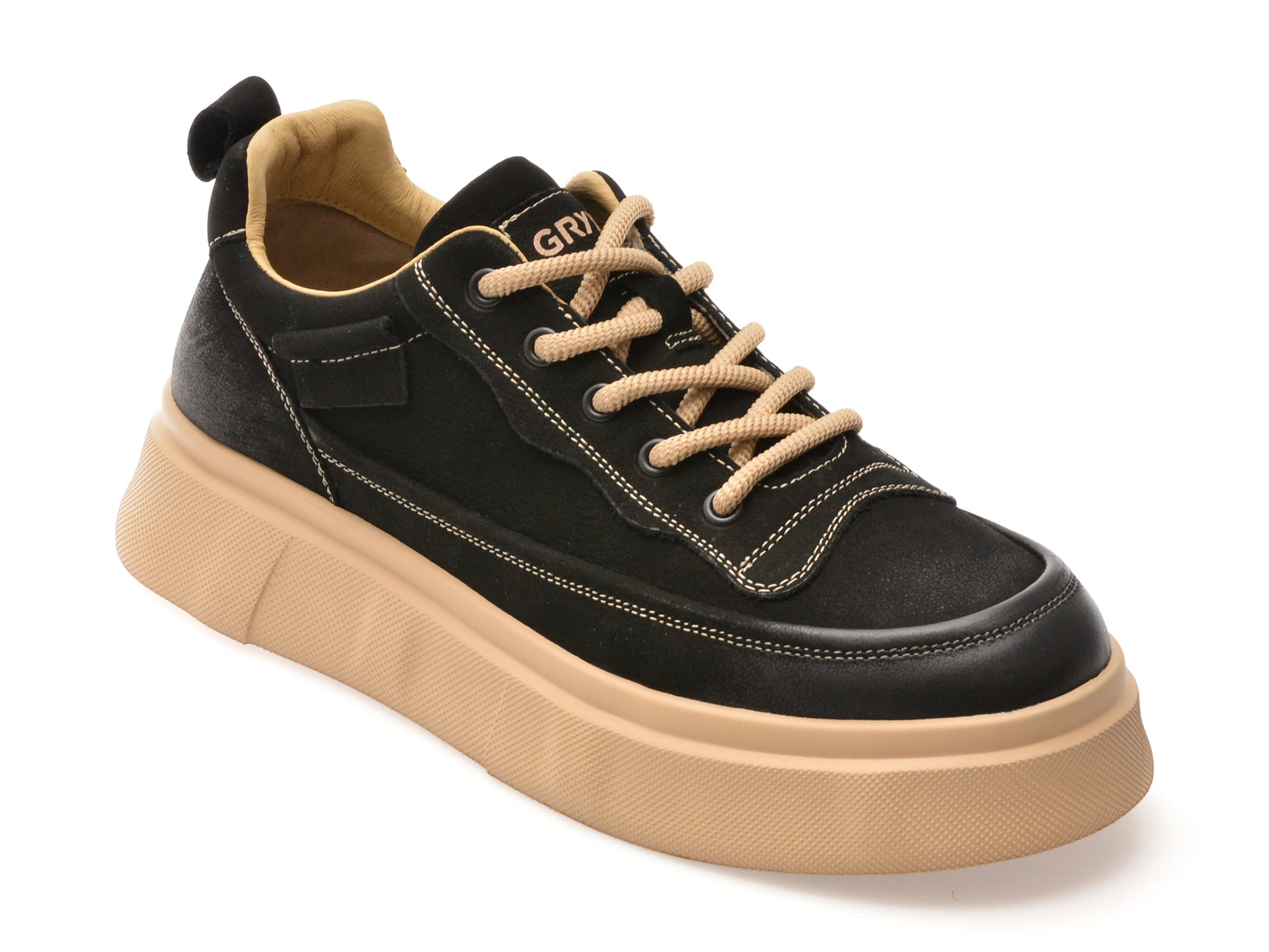 Pantofi sport GRYXX negri din nabuc - confort maxim
