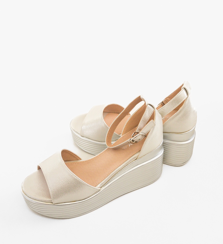 Platforme Dama Danyz Argintii | Stil & Eleganță - imagine 5