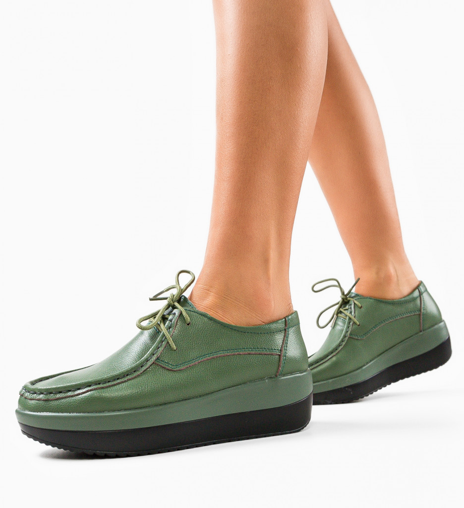 Pantofi Vlasta Verzi - Confort & Stil Zilnic - imagine 3