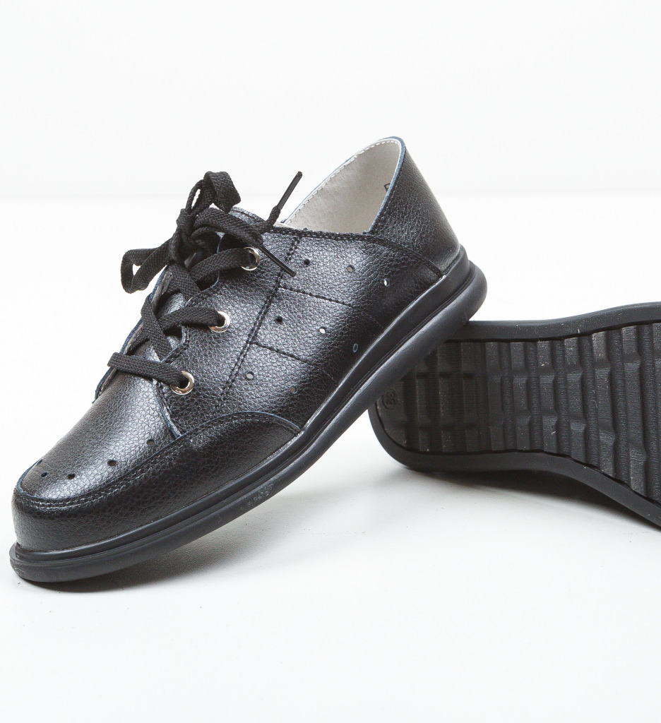 Pantofi Casual Bessie Negri - Confort și Stil - imagine 4