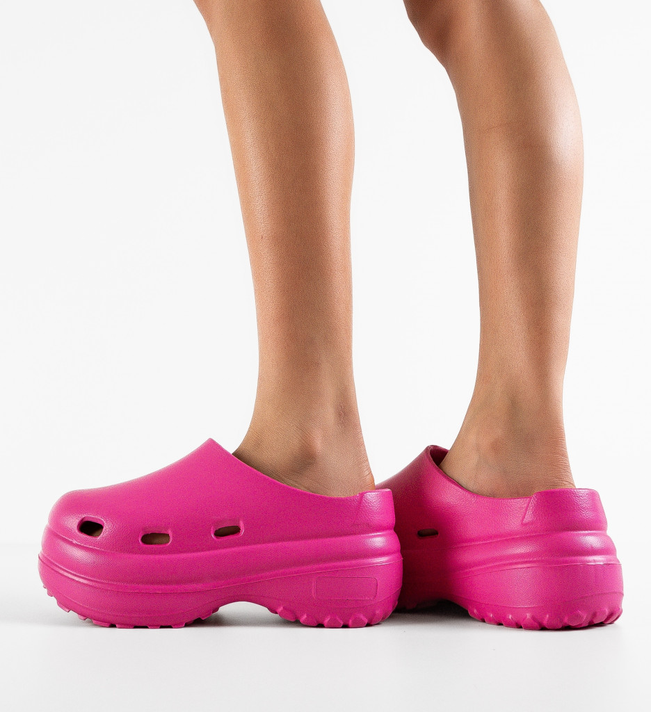 Papuci Dama Freddi Fuchsia - Confort și Stil - imagine 2