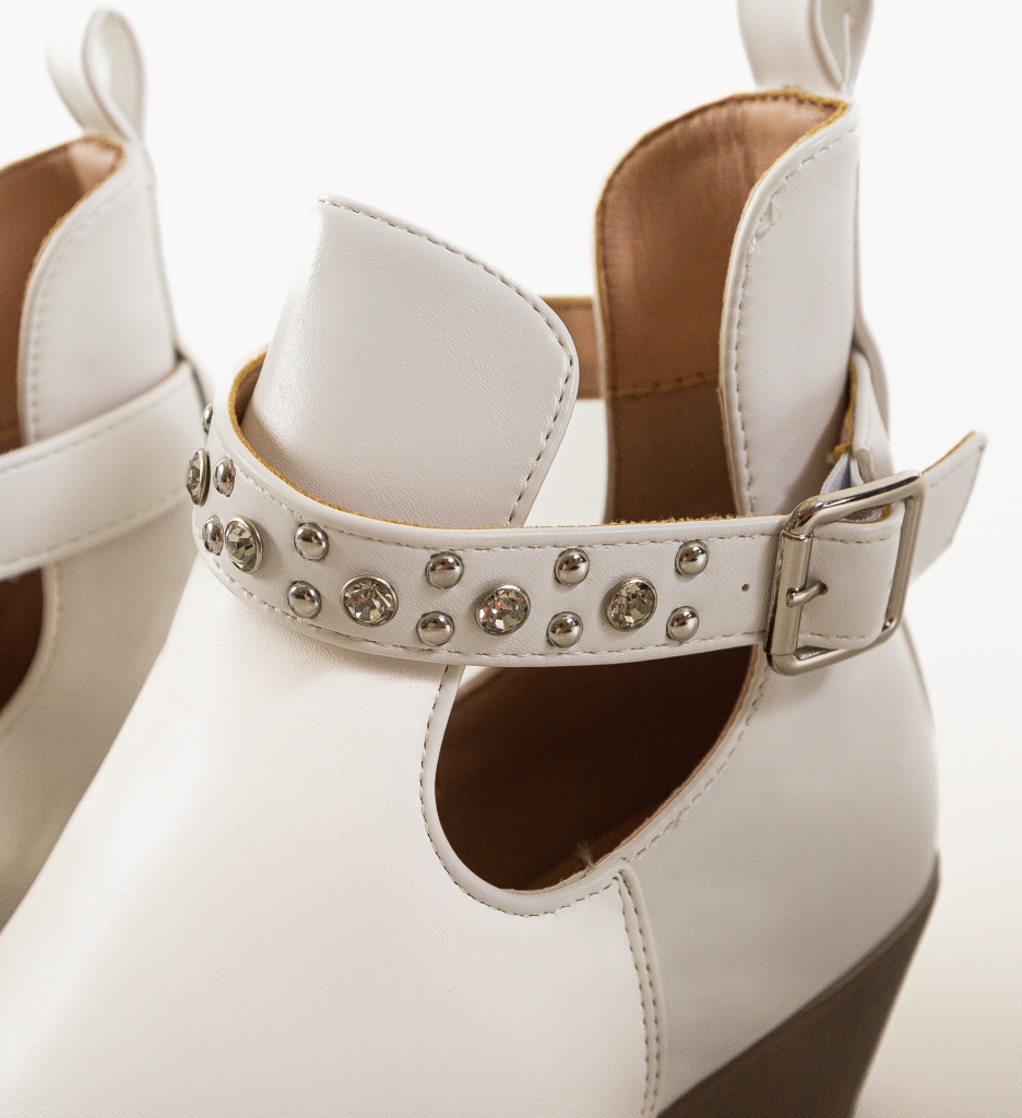 Botine Dama Gianna Albe - Eleganță și Confort - imagine 8