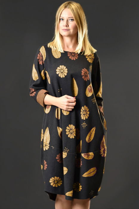Rochie 158c lalea cu Imprimeu, M-2XL