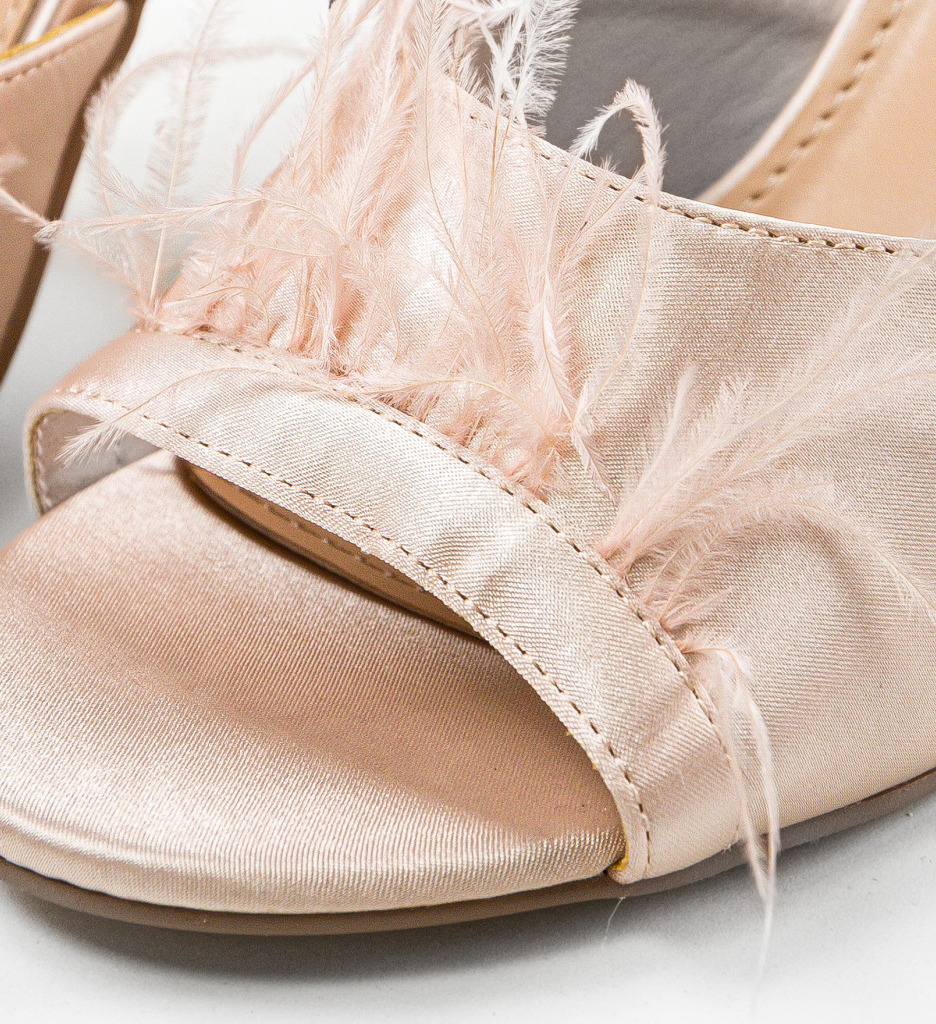 Sandale cu Toc Kapcev Bej | Eleganță Asigurată - imagine 7