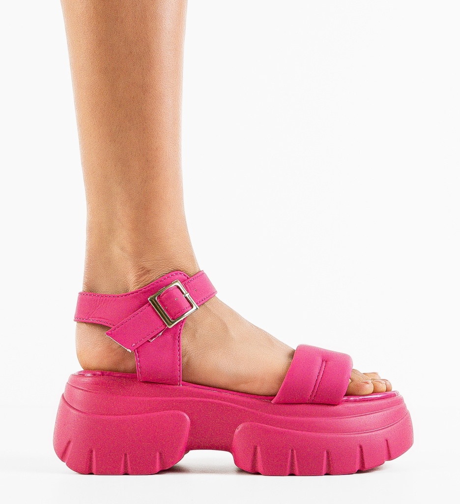 Sandale Dama Ferrus Fuchsia - Eleganță și Stil - imagine 4