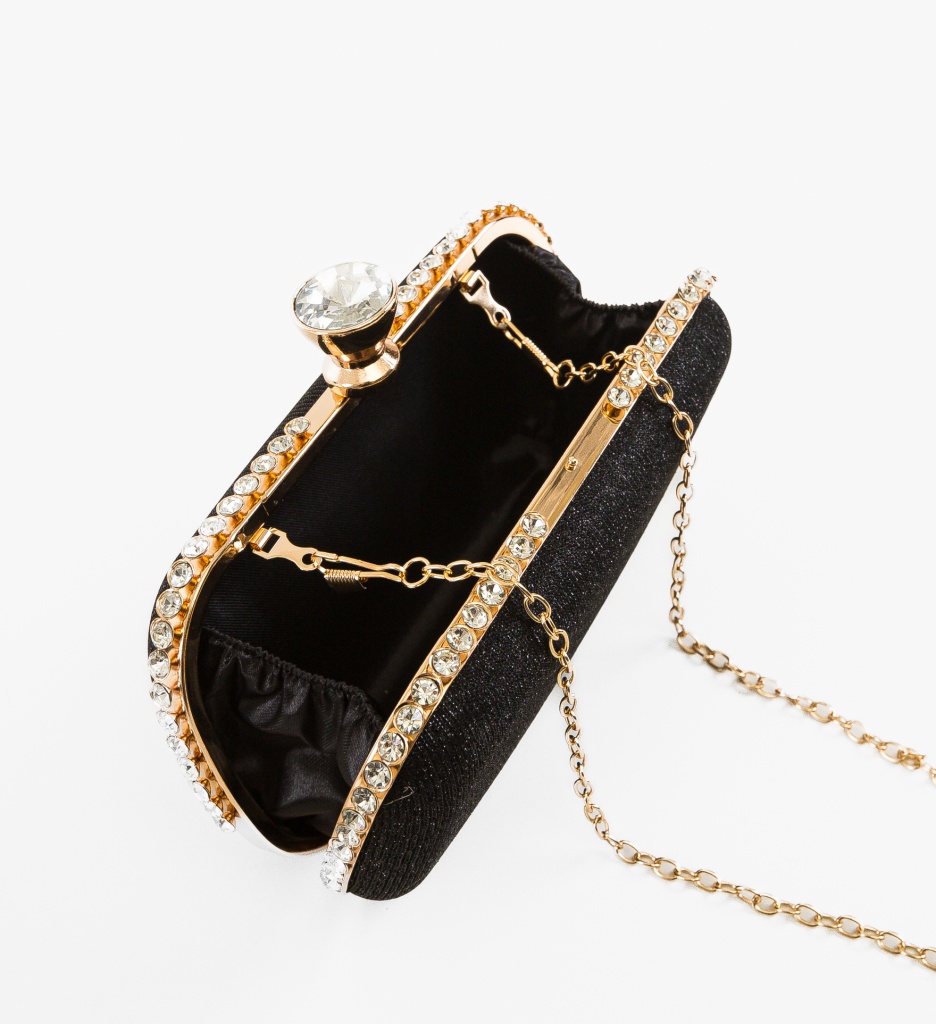 Geanta Plic Ruby Neagra | Accesoriu Elegant - imagine 4