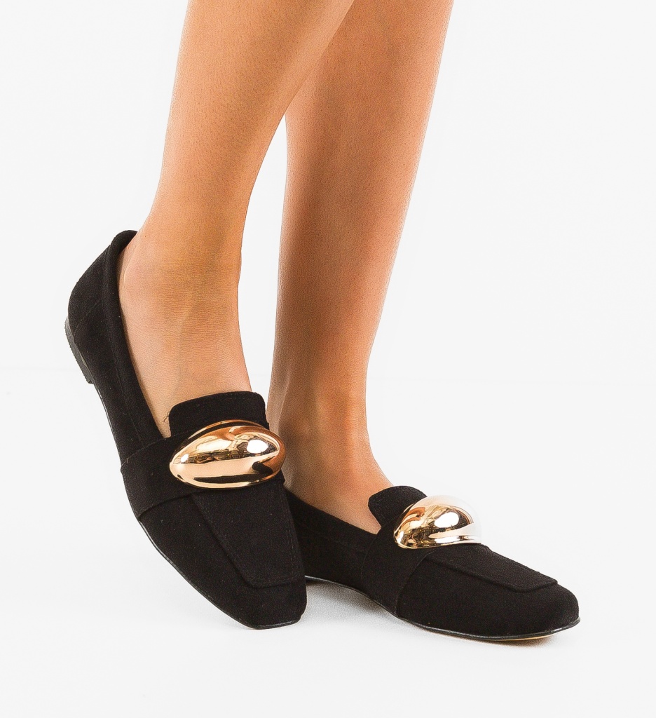 Pantofi Avege Negri - Confort Casual Zilnic