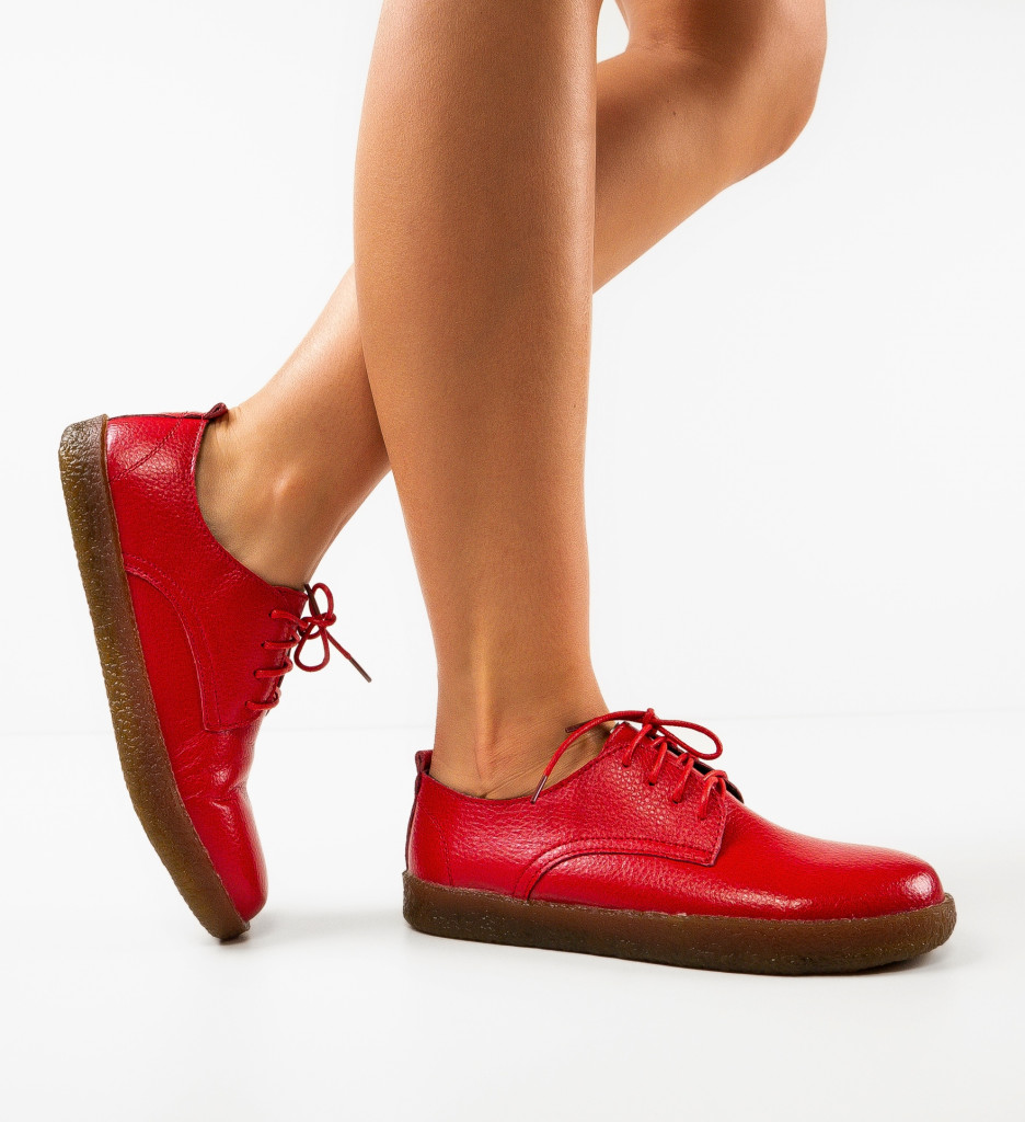 Pantofi Casual Dama Rosii Lactose | Confort și Stil