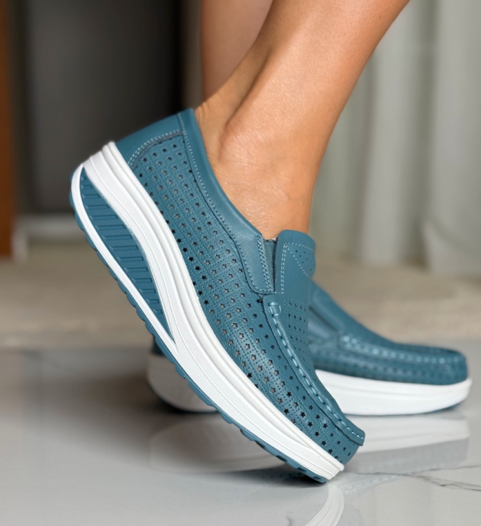 Pantofi Casual Bicaz Albastri | Confort Zilnic