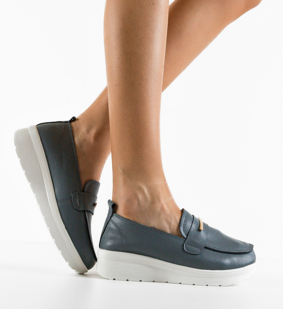 Pantofi Casual Vefra Gri - Confort și Stil Zilnic - imagine 2