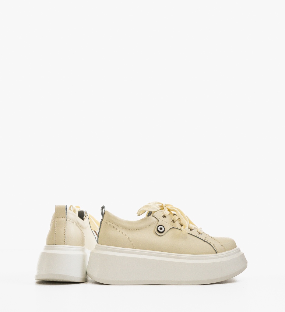 Pantofi Casual Nuandre Bej - Confort și Stil - imagine 4
