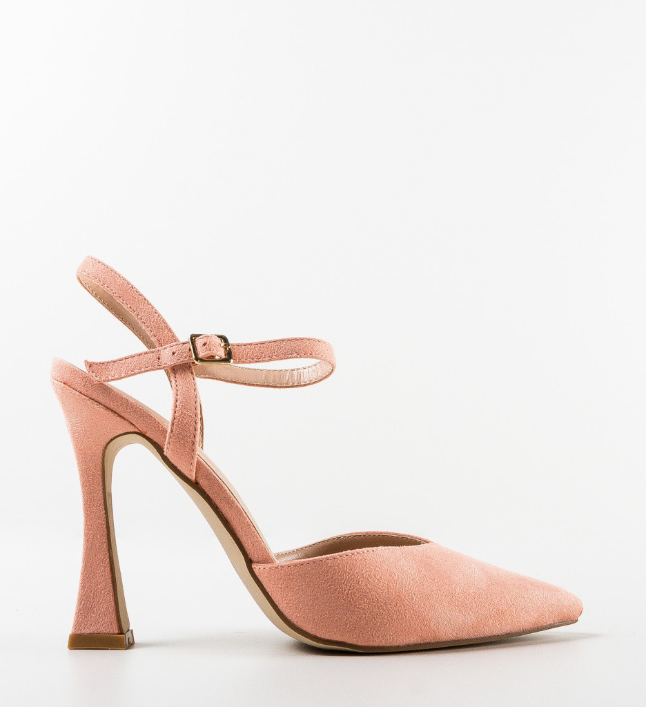 Pantofi cu toc Neroc Roz - Eleganță și Stil - imagine 4